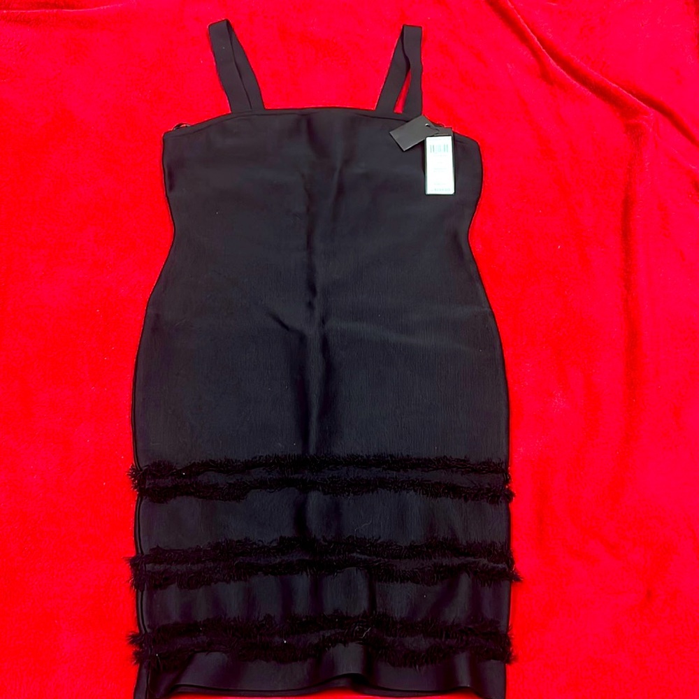 BCBG MAXAZRIA black dress size L